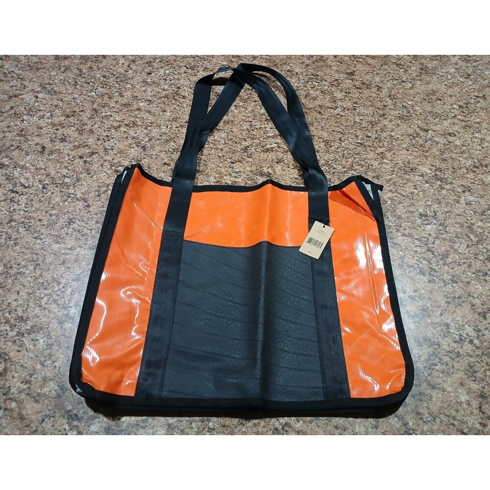 Verdict Eco-Tarpaulin Tote Bag 100% Recycled Material Waterproof Colorblock NWT